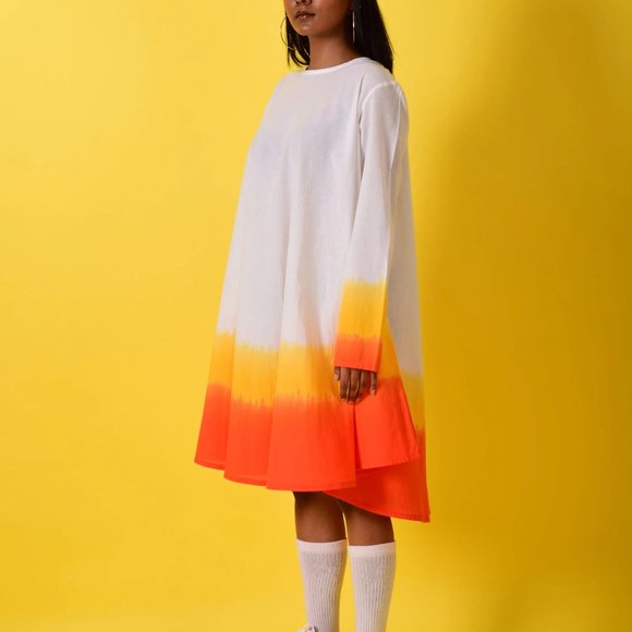 RARE NORBLACK NORWHITE Marigold Mami Holi Dress Holi Jouvert Collection - Picture 1 of 2